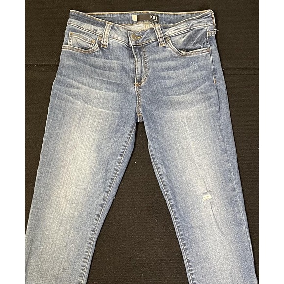 Kut From The Kloth Jeans Womens‎ 6 Connie Ankle Skinny Frayed Hem Denim - Picture 3 of 15